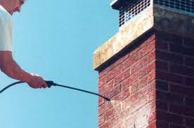 Carbon monoxide safety inspection on gas chimney in East Hampton, New York