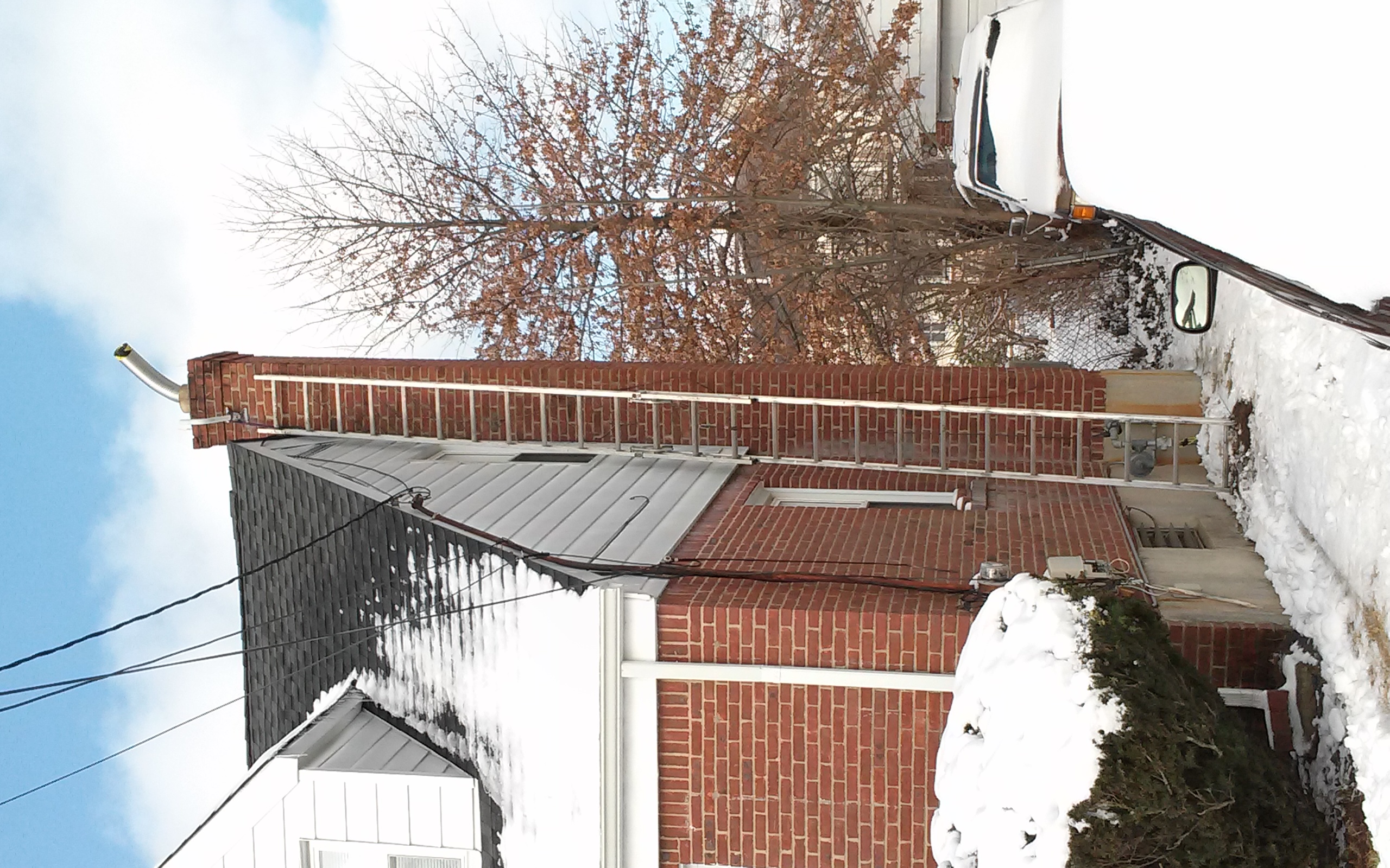 Stainless steel chimney liner installation in East Hampton, NY